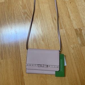 Brand new kate spade pink jewelled crossbody purse